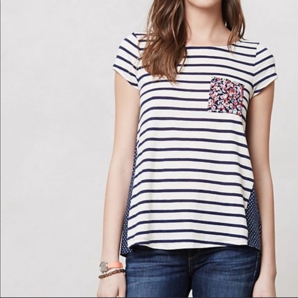Anthropologie Tops - Anthropologie Paper Locket Backstory tee XS